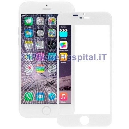 Vetro per Apple iPhone 6 Plus color Bianco 5.5\" A1524 - 1