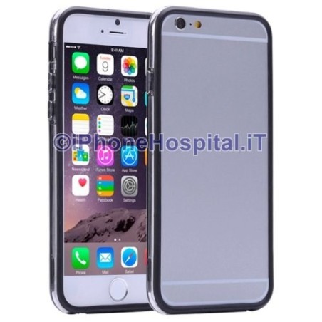 Black Clear Bumper Case for Apple iPhone 6 Plus and 6S Plus - 3