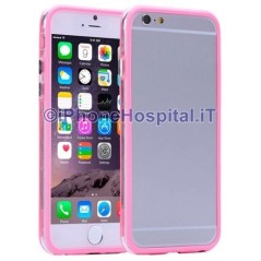 Pink Transparent Bumper Case for Apple iPhone 6 Plus and 6S Plus - 2