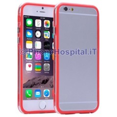 Capa Bumper Transparente Vermelha para Apple iPhone 6 Plus e 6S Plus - 2