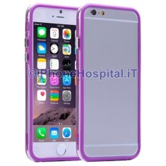 Purple Transparent Bumper Case for Apple iPhone 6 Plus and 6S Plus - 4