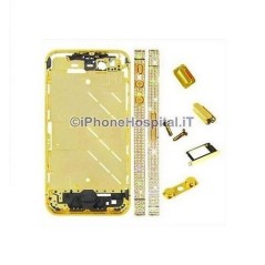 Ghiera Metallica - scocca interna iPhone 4G Oro con Diamanti - 4