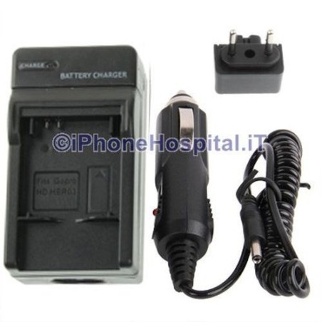Carica Batterie Casa e Auto per GOPRO HERO3   - 1