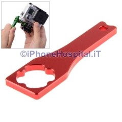 Chave de metal para GoPro Hero 3+ / 3 / 2 na cor vermelha - 4