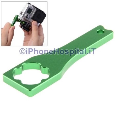 Chave de metal essencial para GoPro Hero 3+ / 3 / 2, cor verde.