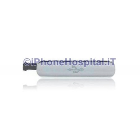 Housse de protection Connecteur de charge USB Gris Argent Galaxy S5