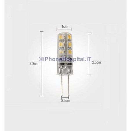 Ampoule cob LED 220V blanc chaud G4 - 4