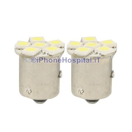 BA15S -1156 6 ampoules LED blanches pour freins et clignotants de voiture