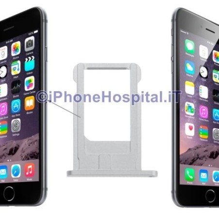 Soporte Nano Sim iPhone 6 y 6 Plus Color Plata - 2