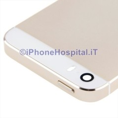 Cubierta trasera montada Color oro claro para iPhone 5S