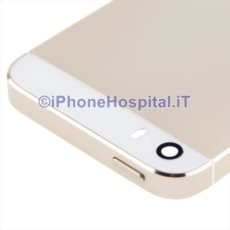 Cubierta trasera montada Color oro claro para iPhone 5S