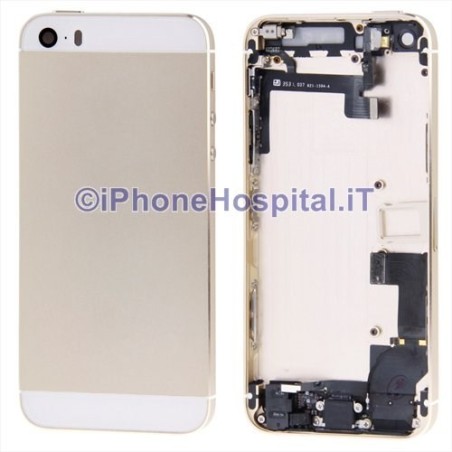 Cubierta trasera montada color oro claro para iPhone 5S - 2