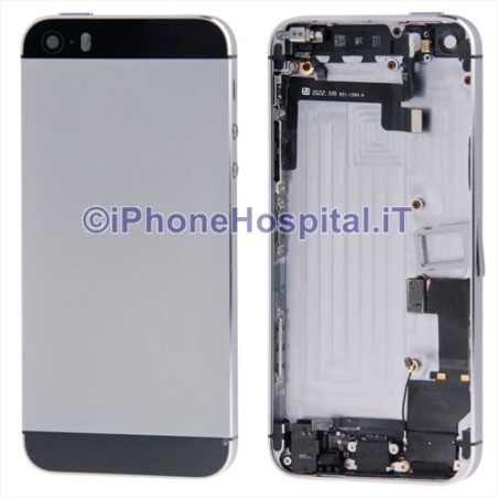 Retro Cover Assemblato Color Nero per iPhone 5S - 1