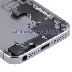 Cubierta trasera montada Negro para iPhone 5S