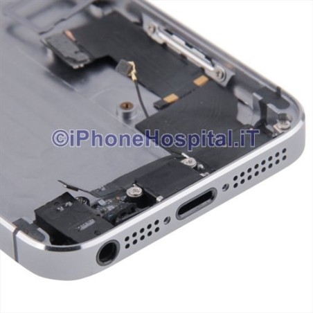 Cubierta trasera montada Negro para iPhone 5S