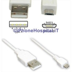 Cavo di Connessione Micro USB colore Bianco 3 MT - 4
