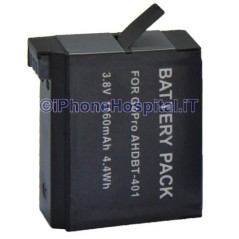 Batteria per GoPro Hero 4 AHDBT- 401 3.8V 1160mAh batteria di ricambio - 1
