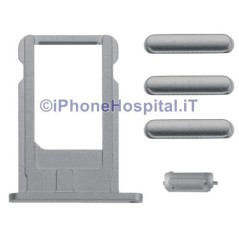 Nano Sim + Volume Mute and ON OFF holder for Apple iPhone 6 Grey