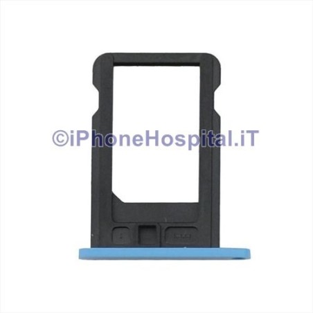 Porta Sim para iPhone 5C Azul - 1