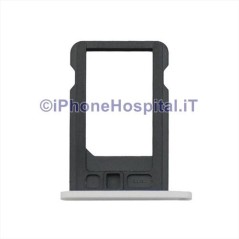 SIM Holder for Apple iPhone 5C White - 1