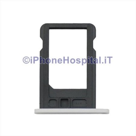 SIM Holder for Apple iPhone 5C White - 1