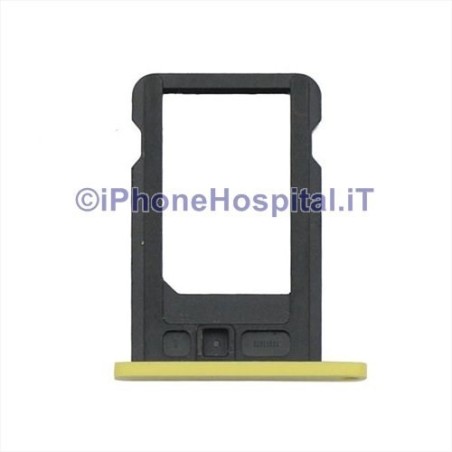 Porta Sim para iPhone 5C Amarelo - 1