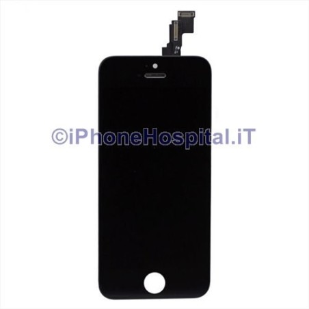 Tela de toque de vidro LCD para iPhone 5C Preto Grau A - 2