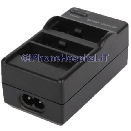 Cargador doble de batería para casa y coche para GOPRO HERO 4 - AHDBT- 401