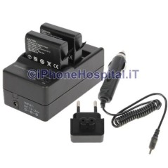 Chargeur de batterie double pour la maison et la voiture pour GOPRO HERO 4 - AHDBT- 401 - 4