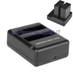 Chargeur de batterie de voyage double pour GOPRO HERO 4 - AHDBT- 401 - 1