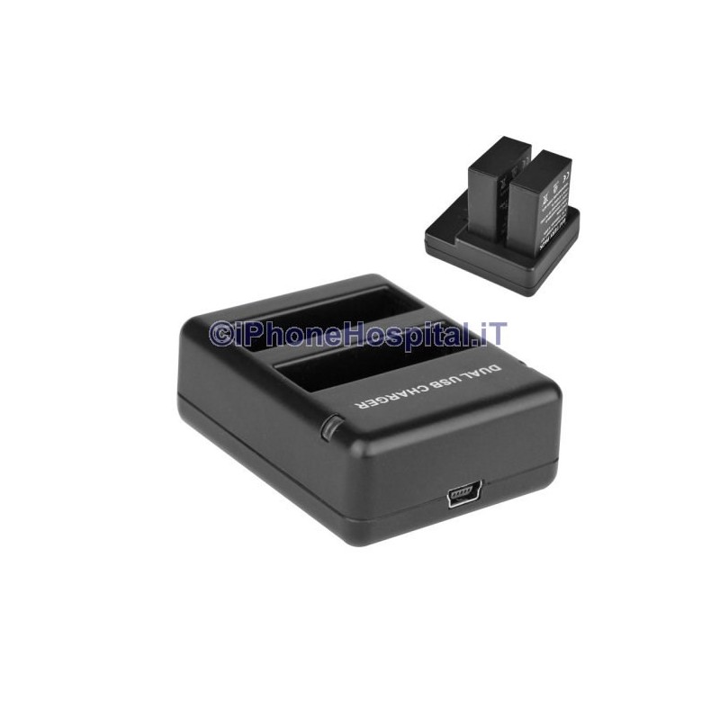 Cargador de batería doble de viaje para GOPRO HERO 4 - AHDBT- 401 - 1 Cargador de batería doble de viaje para GOPRO HERO 4 - AHDBT- 401 - 1