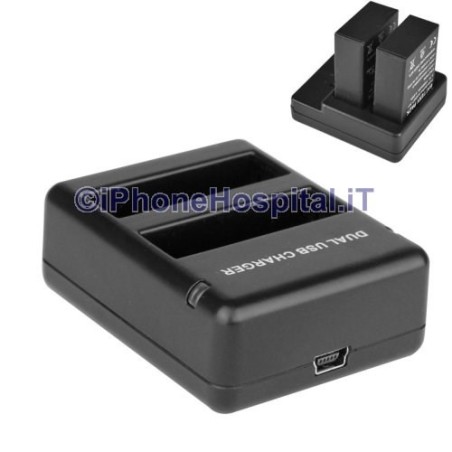 Carregador de viagem duplo para GOPRO HERO 4 - AHDBT-401 - 1