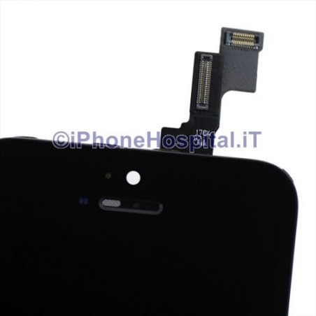 Cristal + táctil + LCD para iPhone 5S - Negro Grado A