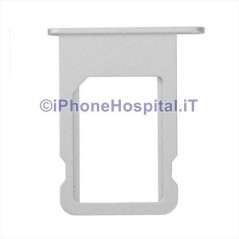 Porta Sim Schedina Silver Apple iPhone 5S A1453, A1457, A1518, A1528,A1530,A1533 - 1