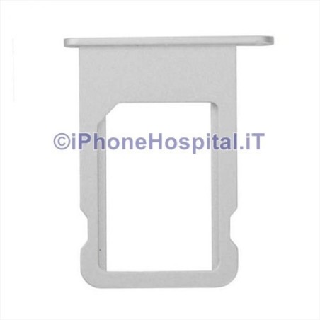 Porta Sim Schedina Silver Apple iPhone 5S A1453, A1457, A1518, A1528,A1530,A1533 - 1
