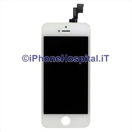 Vetro + Touch + Lcd per iPhone 5S - SE Bianco OEM - 1