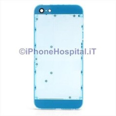 Coque arrière transparente bleu clair pour iPhone 5
