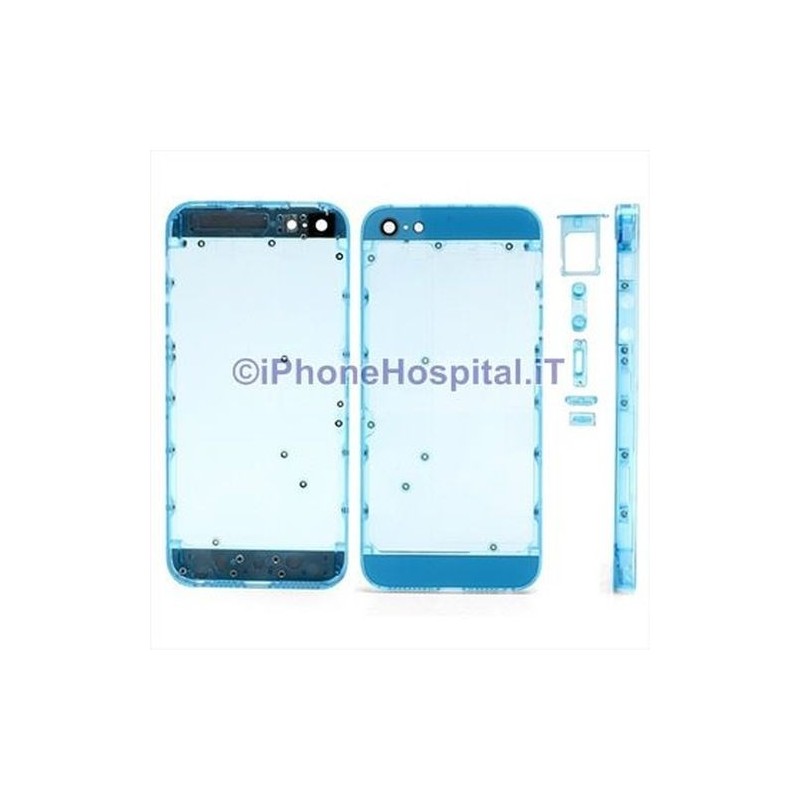 Coque arrière transparente bleu clair pour iPhone 5 - 3 Coque arrière transparente bleu clair pour iPhone 5 - 3