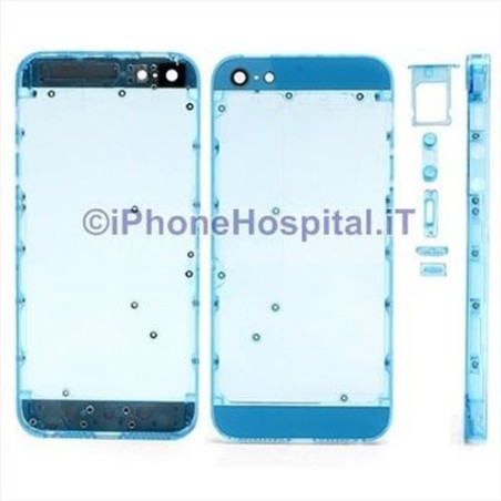 Capa traseira transparente azul para iPhone 5 - 3