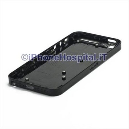 Apple Tapa trasera negra transparente para iPhone 5 A1428, A1429, A1442