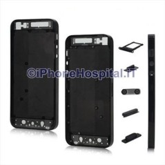 Retro Cover Nero Trasparente per Apple iPhone 5 A1428, A1429, A1442 - 3