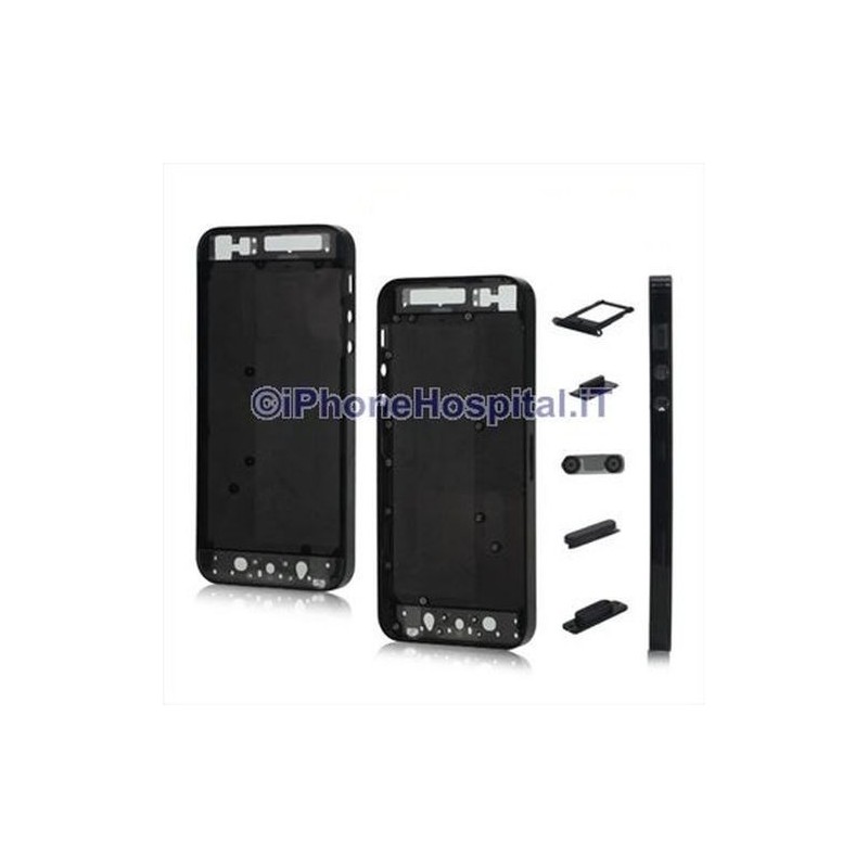 Capa Transparente Preta para iPhone 5 A1428, A1429, A1442 - 3 Capa Transparente Preta para iPhone 5 A1428, A1429, A1442 - 3