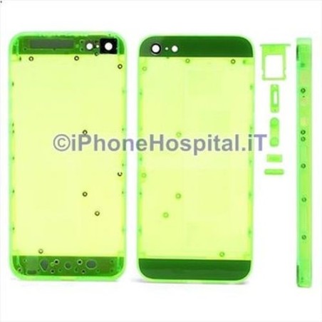 Capa Retro Verde Transparente para iPhone 5 - 1