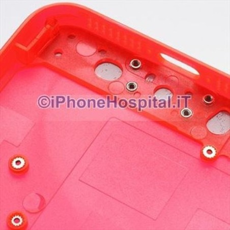 Coque arrière rouge transparente pour iPhone 5