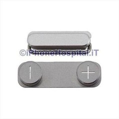 Bouton d'alimentation et de volume en argent pour iPhone 5 - 1