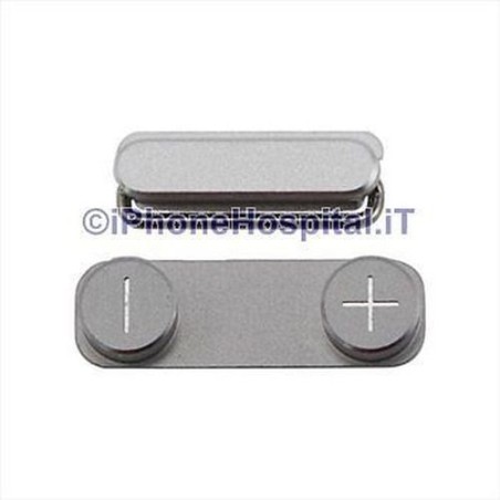 Bouton d'alimentation et de volume en argent pour iPhone 5 - 1