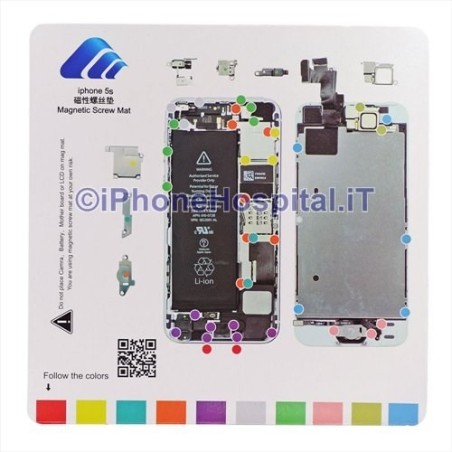 Tornillos de la carcasa de la placa magnética para iPhone 5S - 2