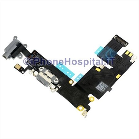 Connecteur de charge Jack Casque Plat Microphone Gris Antenne Sombre iPhone 6P