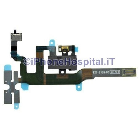 Flat Jack Volume + Vibra + Jack Cuffie per iPhone 4S - 1