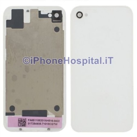 Retro Cover Bianco per Apple iPhone 4S (A1387) - 2
